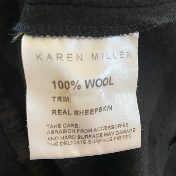 Karen Millen wool and sheepskin skirt. Size 8 UK, Size 4 US - Picture 3 of 4